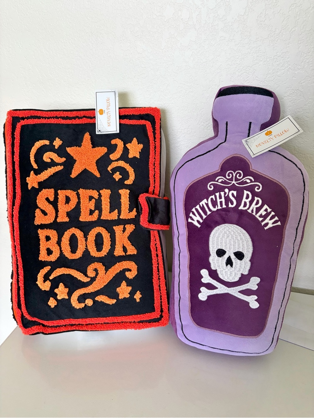 NEW Set of 2 Target Halloween Spell Book & Witch’s Brew  decorative pillows